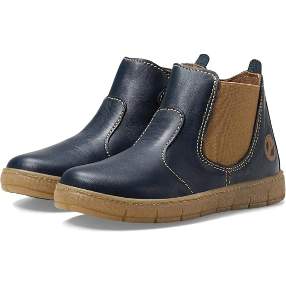 Primigi 4910222 Boots Toddler 5.5 M Blue Leather Round Toe Ankle Chelsea NLW184